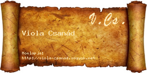 Viola Csanád névjegykártya